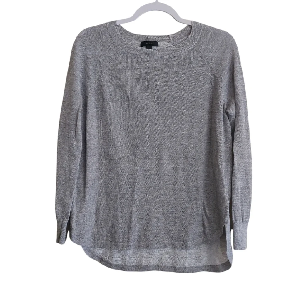 J. Crew Long Sleeve Crew Neck Gray Sweater- size S